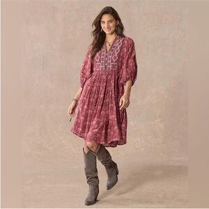 Sundance Lizet Dress boho  Flowy floral size large